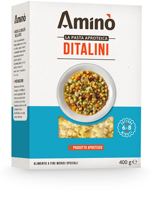 AMINO' LA PASTA APROTEICA DITALINI 400 G - Gruppofarmastore.it