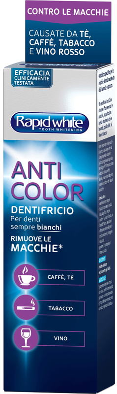 RAPID WHITE DENTIFRICIO ANTICOLOR 75 ML - Gruppofarmastore.it