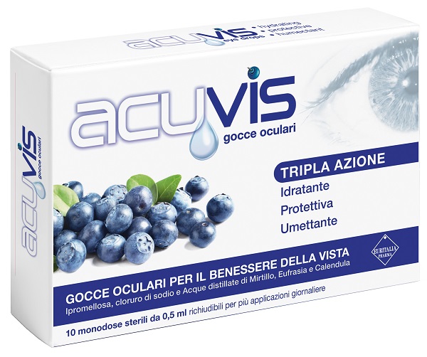 GOCCE OCULARI ACUVIS 10 FLACONCINI 0,5 ML - Gruppofarmastore.it