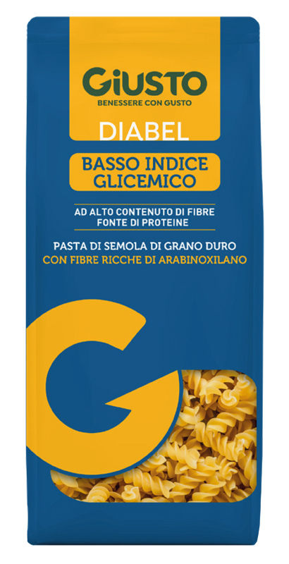 GIUSTO DIABEL BASSO INDICE GLICEMICO PASTA FUSILLI 400 G - Gruppofarmastore.it