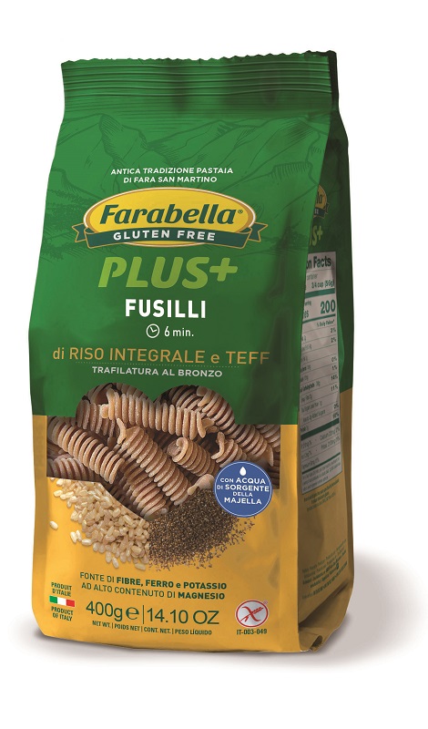 FARABELLA FUSILLI RISO INTEGRALE E TEFF 400 G - Gruppofarmastore.it