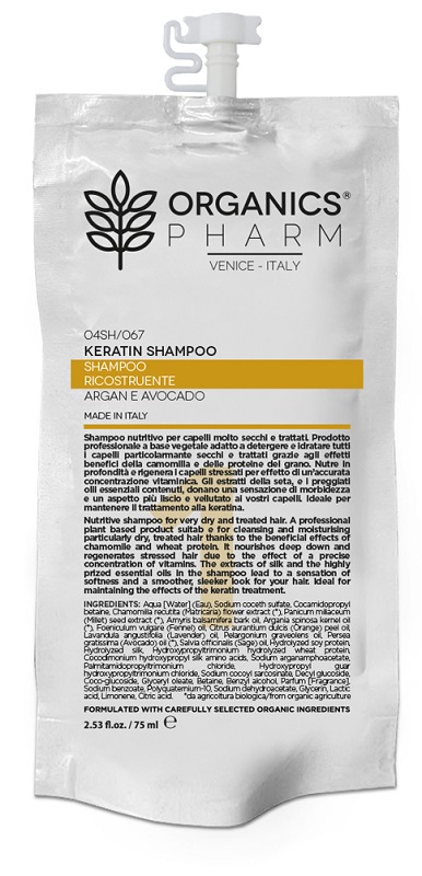 ORGANICS PHARM KERATIN SHAMPOO 75 ML - Gruppofarmastore.it