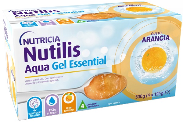 NUTILIS AQUA GEL ARANCIA 4 PEZZI DA 125 G - Gruppofarmastore.it