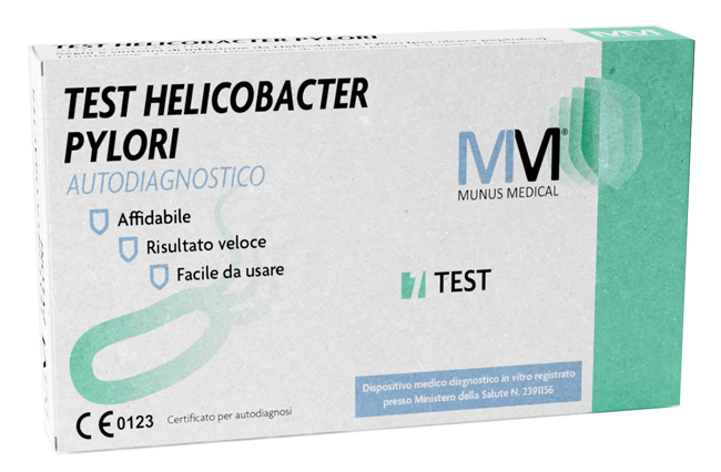 MUNUS MEDICAL TEST AUTODIAGNOSTICO ANTIGENE HELICOBACTER PYLORI - Gruppofarmastore.it