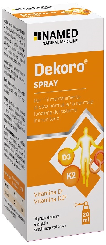 DEKORO SPRAY 20 ML SENZA GLUTINE, NATURALMENTE PRIVO DI LATTOSIO - Gruppofarmastore.it