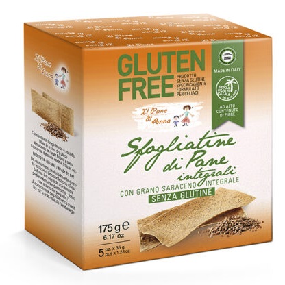 IL PANE DI ANNA SFOGLIATINE PANE INTEGRALE SENZA GLUTINE 315 G - Gruppofarmastore.it