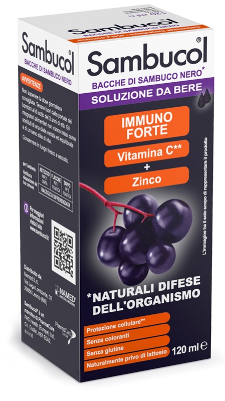 SAMBUCOL LIQUIDO DA BERE 120 ML - Gruppofarmastore.it