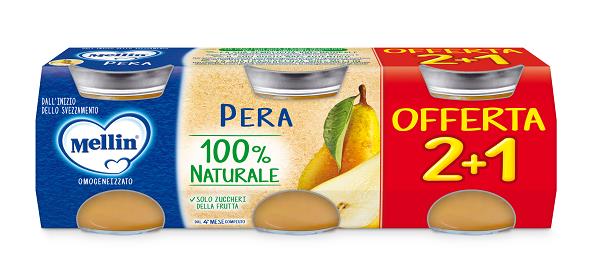 MELLIN OMOGENEIZZATO PERA 3 PEZZI DA 100 G - Gruppofarmastore.it