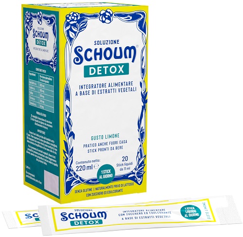SOLUZIONE SCHOUM DETOX 20 STICK - Gruppofarmastore.it