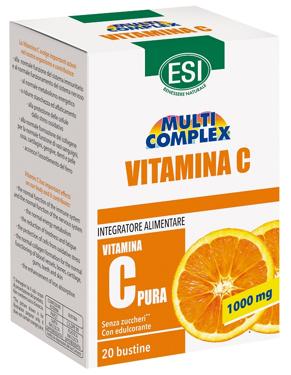 ESI MULTICOMPLEX VITAMINA C 20 BUSTINE DA 2 G - Gruppofarmastore.it