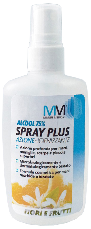 MUNUS MEDICAL IGIENIZZANTE SPRAY MANI E SUPERFICI FIORI&FRUTTA 110 ML - Gruppofarmastore.it