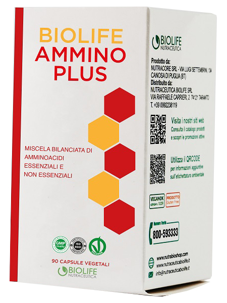BIOLIFE AMMINO PLUS 90 CAPSULE - Gruppofarmastore.it