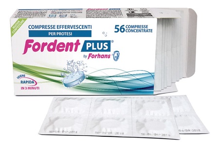 FORDENT PLUS 56 COMPRESSE CONCENTRATE PER DENTIERE E APPARECCHI ORTODONTICI - Gruppofarmastore.it
