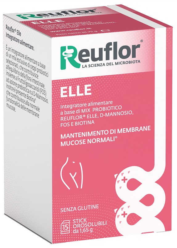 REUFLOR ELLE 15 STICK OROSOLUBILI DA 1,65 G SENZA GLUTINE - Gruppofarmastore.it