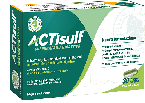ACTISULF SULFORAFANO 30 CAPSULE VEGETALI - Gruppofarmastore.it