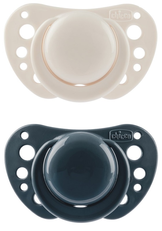 CHICCO SUCCHIETTI AIR BLU SILICONE 6-16 MESI 2 PEZZI - Gruppofarmastore.it