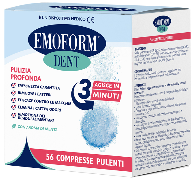 COMPRESSE PULENTI EMOFORM DENT 56 PEZZI - Gruppofarmastore.it