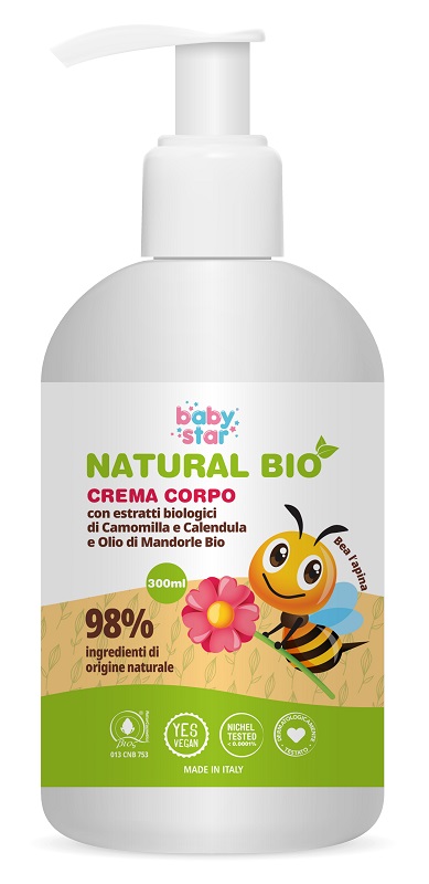 BABYSTAR CREMA CORPO NATURAL BIO 300 ML - Gruppofarmastore.it