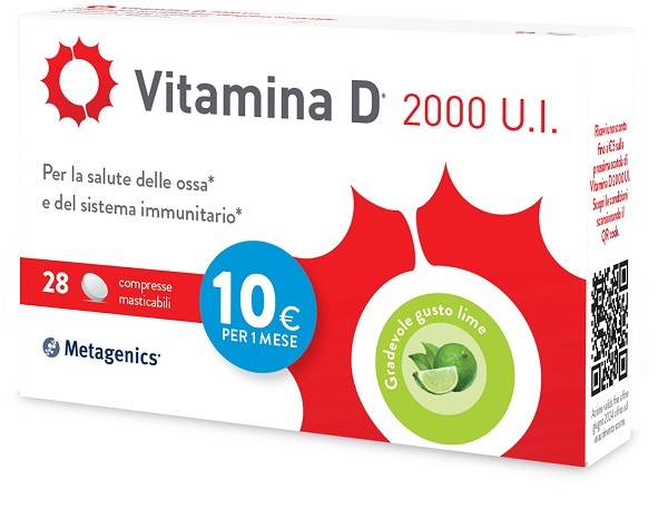 VITAMINA D 2000UI 28 COMPRESSE MASTICABILI - Gruppofarmastore.it