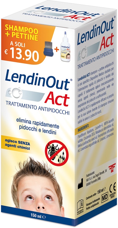 LENDINOUT ACT ANTIPIDOCCHI 150 ML - Gruppofarmastore.it