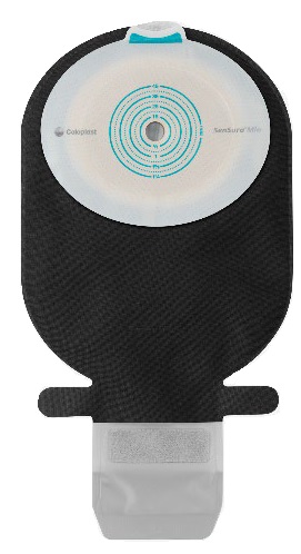 SACCA ILEOSTOMIA SENSURA MIO PIANO RIVESTIMENTO NERO APERTURA ISPEZIONABILE MIDI W/W FORO RITAGLIABILE 10-45 30 PEZZI - Gruppofarmastore.it