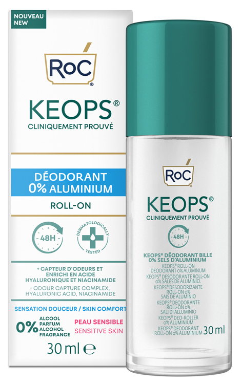 ROC KEOPS DEODORANT ROLL ON 0% ALUMINIUM 30 ML - Gruppofarmastore.it