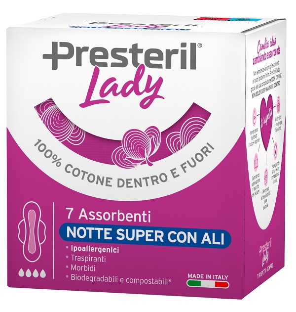 LADY PRESTERIL ASSORBENTI NOTTE SUPER ALI 7 PEZZI - Gruppofarmastore.it