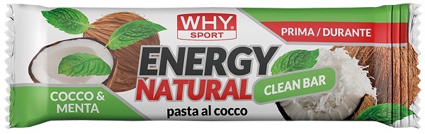 WHYSPORT ENERGY NATURAL BARRETTA COCCO MENTA 25 G - Gruppofarmastore.it