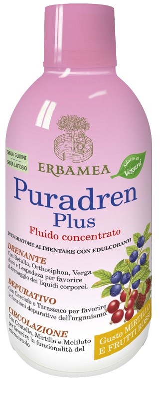 PURADREN PLUS MIRTILLO FRUTTI ROSSI 500 ML - Gruppofarmastore.it