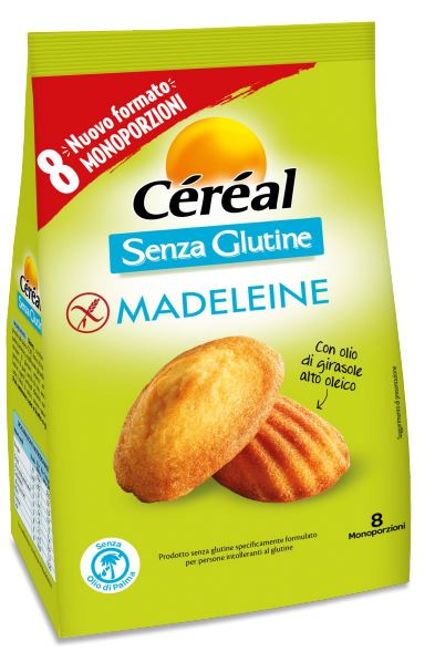 CEREAL MADELEINE SENZA GLUTINE 8 PEZZI DA 28,5 G - Gruppofarmastore.it