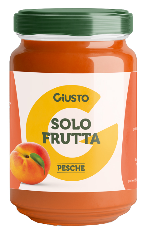 GIUSTO SOLO FRUTTA CONFETTURA PESCHE 220 G - Gruppofarmastore.it
