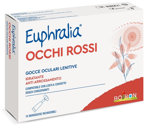 GOCCE OCULARI LENITIVE EUPHRALIA OCCHI ROSSI 15 FLACONCINI MONODOSE 0,5 ML - Gruppofarmastore.it