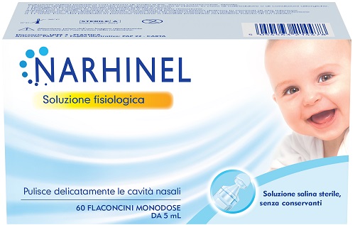 SOLUZIONE FISIOLOGICA PER ASPIRATORE NASALE NARHINEL 60 FLACONCINI DA 5 ML - Gruppofarmastore.it