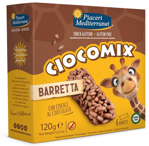 PIACERI MEDITERRANEI CIOCOMIX BARRETTA 6 PEZZI DA 20 G - Gruppofarmastore.it