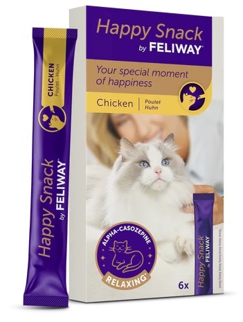 FELIWAY HAPPY SNACK CHICKEN 6 STICKS - Gruppofarmastore.it