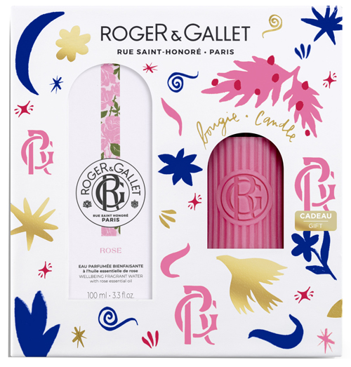 ROGER&GALLET SET NATALE ROSE 100 ML + CANDELA - Gruppofarmastore.it