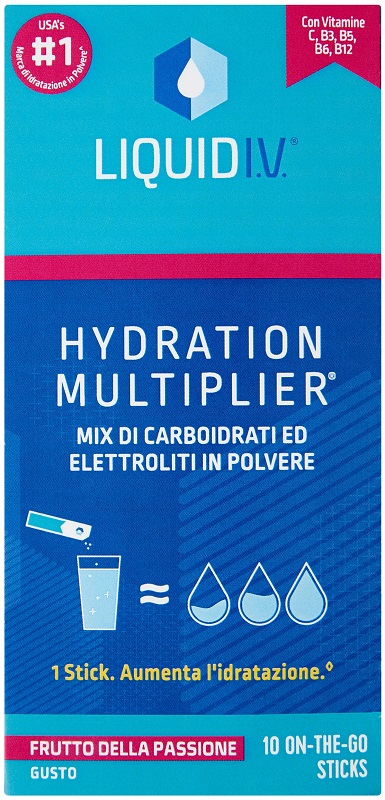 LIQUID IV HYDRATION MULTIPLIER FRUTTO DELLA PASSIONE 10 STICK - Gruppofarmastore.it