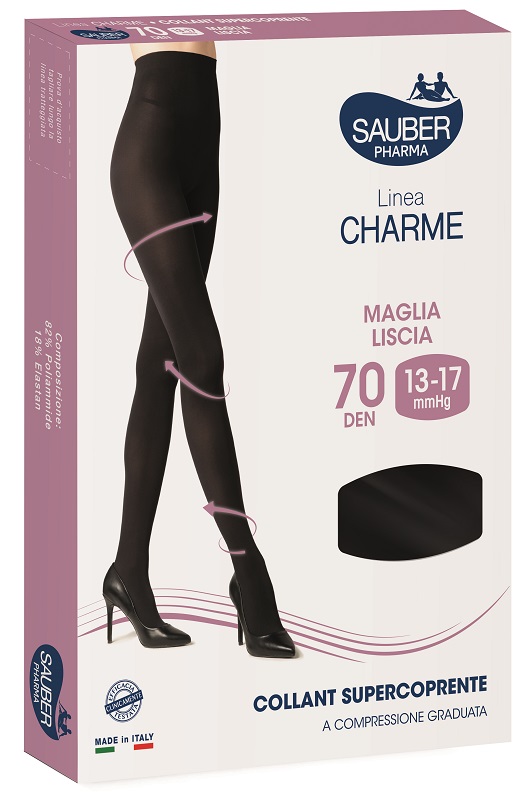 SAUBER CHARME COLLANT SUPERCOPRENTE 70 DENARI NERO 3 - Gruppofarmastore.it