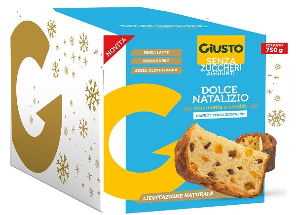 GIUSTO SENZA ZUCCHERO DOLCE NATALIZIO PANETTONE 750 G - Gruppofarmastore.it
