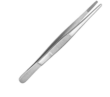 PINZA ANATOMICA RETTA IN ACCIAIO PER CHIRURGIA 18 CM - Gruppofarmastore.it