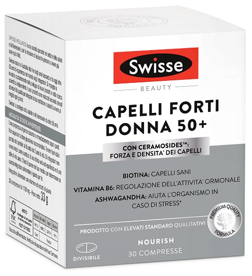 SWISSE CAPELLI FORTI DONNA 50+ 30 COMPRESSE - Gruppofarmastore.it
