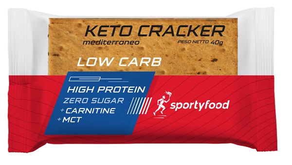 SPORTYFOOD KETO CRACKER MEDITERRANEO 40 G - Gruppofarmastore.it
