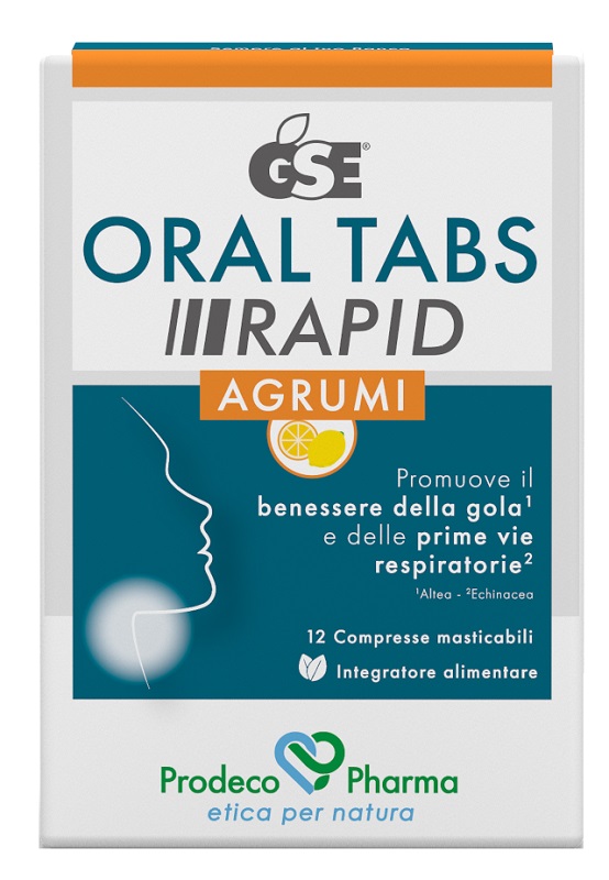 GSE ORAL TABS RAPID AGRUMI 12 COMPRESSE MASTICABILI - Gruppofarmastore.it