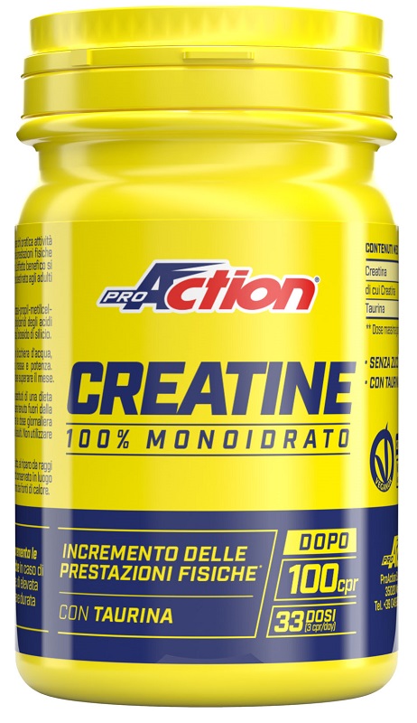 PROACTION CREATINE 100 COMPRESSE SENZA GLUTINE SENZA LATTOSIO - Gruppofarmastore.it