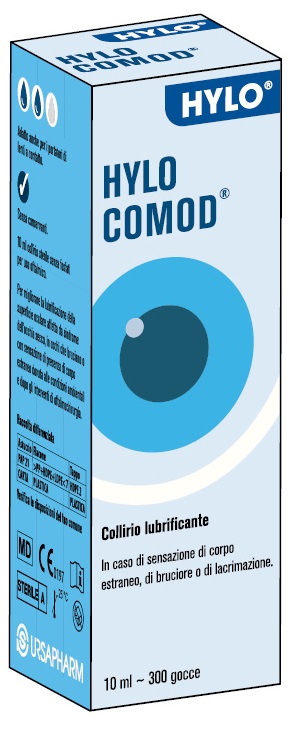 GOCCE OCULARI HYLO COMOD IALURONATO DI SODIO 2 MG/ML 10 ML - Gruppofarmastore.it