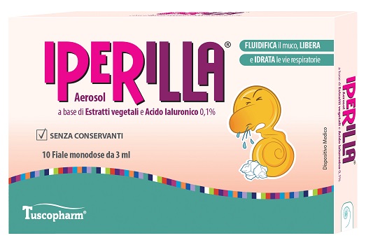 AEROSOL IPERILLA 10 FIALE MONODOSE DA 3 ML A BASE DI ESTRATTI VEGETALI E ACIDO IALURONICO 0,1% - Gruppofarmastore.it