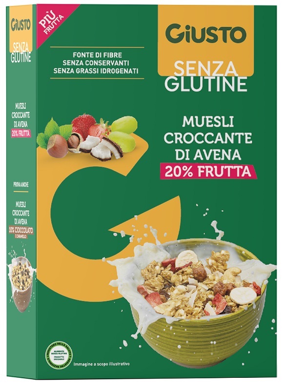 GIUSTO SENZA GLUTINE MUESLI AVENA FRUTTA SECCA 275 G - Gruppofarmastore.it