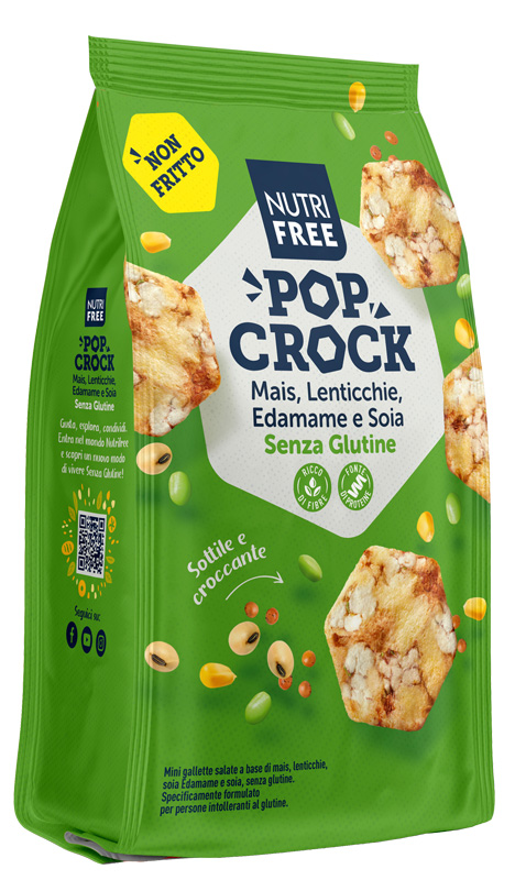 NUTRIFREE POP CROCK MAIS LENTICCHIE E EDAMAME E SOIA 60 G - Gruppofarmastore.it