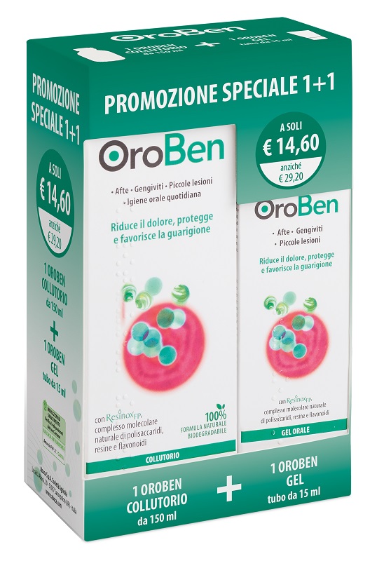 OROBEN COLLUTORIO + GEL CONFEZIONE SPECIALE 1+1 - Gruppofarmastore.it