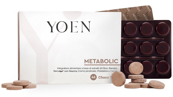 YOEN METABOLIC 45 COMPRESSE MASTICABILI CON EDULCORANTI SENZA GLUTINE E LATTOSIO - Gruppofarmastore.it
